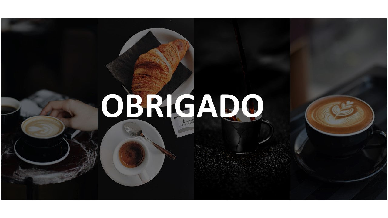 Template PowerPoint Café - 30 Slides Temáticos para Cafetarias Multiusos