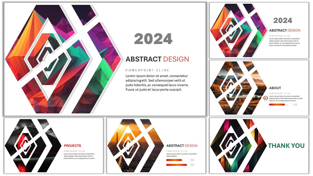 Template PowerPoint Profissional Nº2 - 3 Slides Versáteis