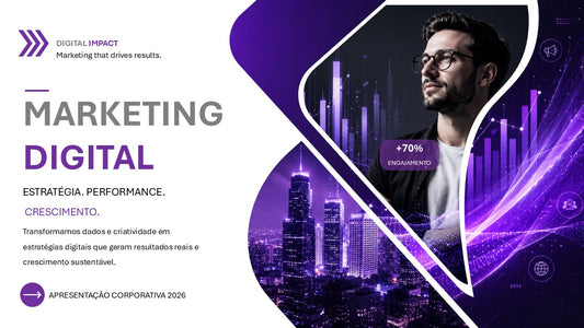 Slide Marketing Digital Premium | Template PowerPoint Editável