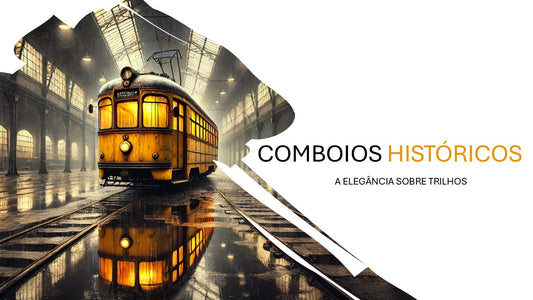 Template PowerPoint Comboios Históricos - 3 Slides Inovadores