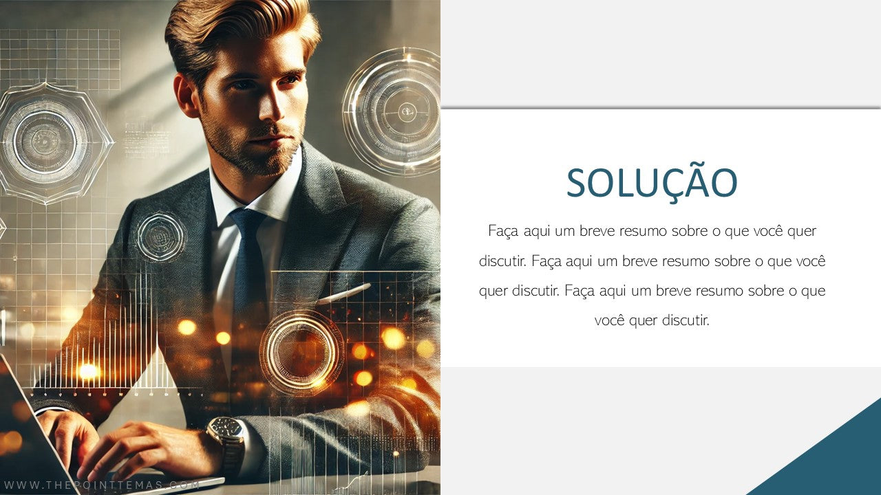 Template PowerPoint Profissional - 3 Slides Inovadores e Adaptáveis