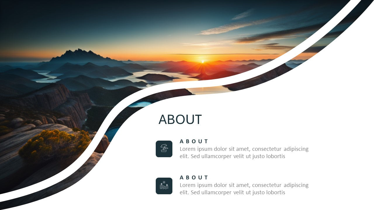 Template PowerPoint Profissional Nº1 - 5 Slides Modernos