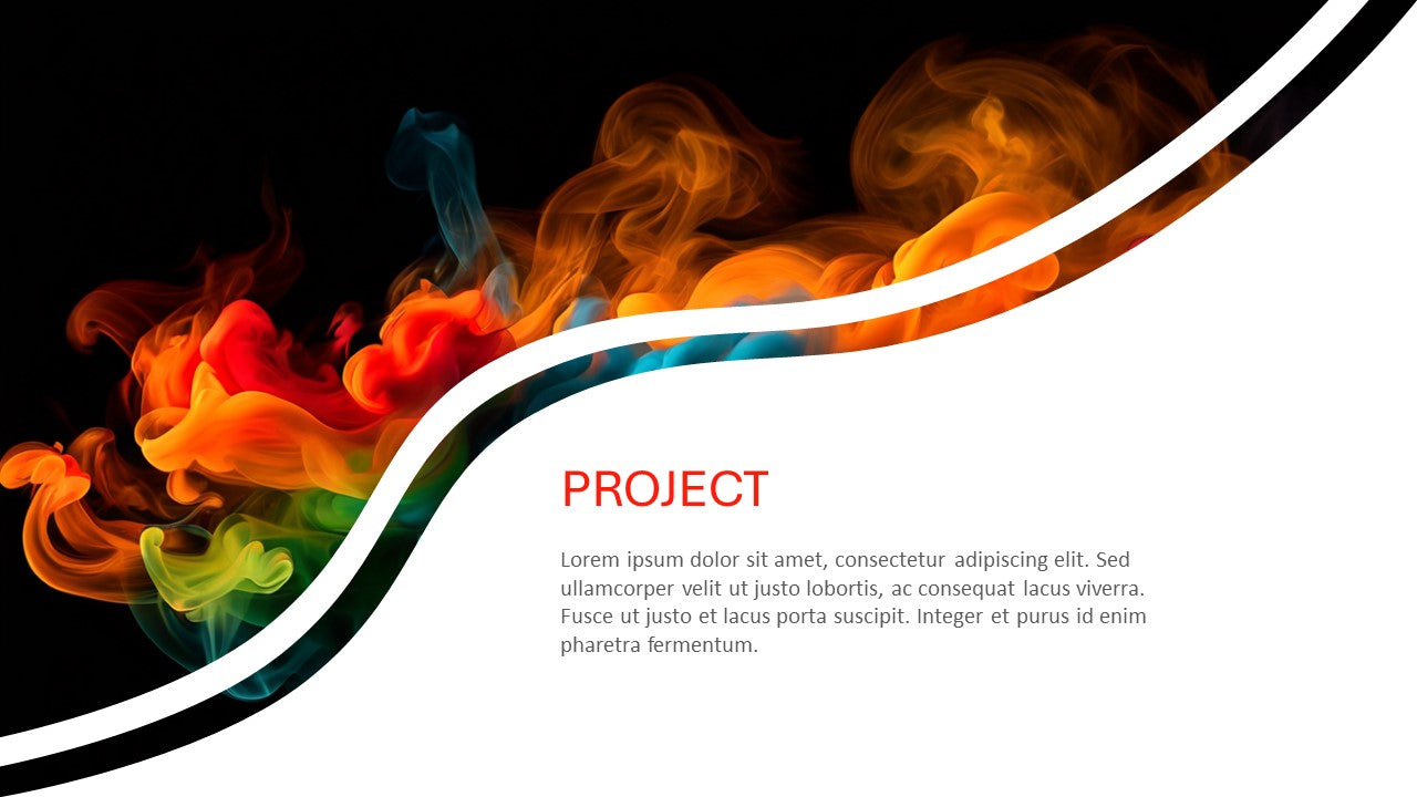 Template PowerPoint Profissional Nº1 - 5 Slides Modernos