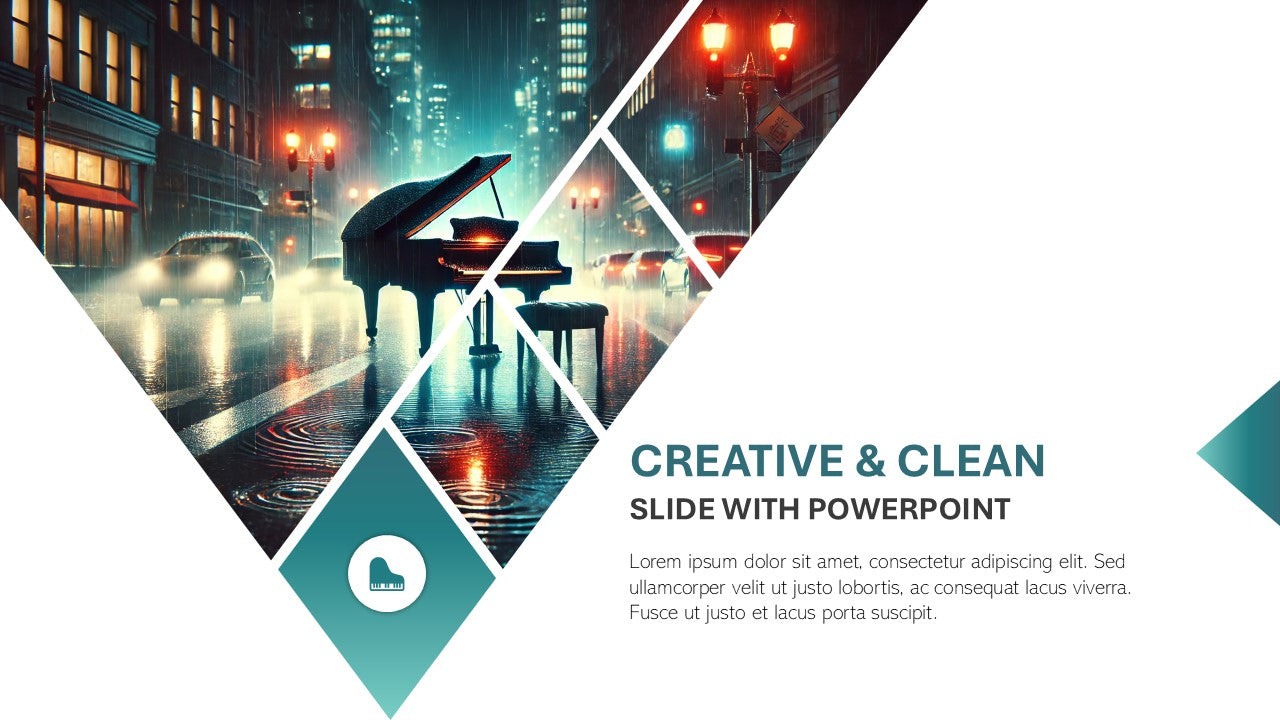 Template PowerPoint Criativo e Limpo – 3 Variações Elegantes de Slides
