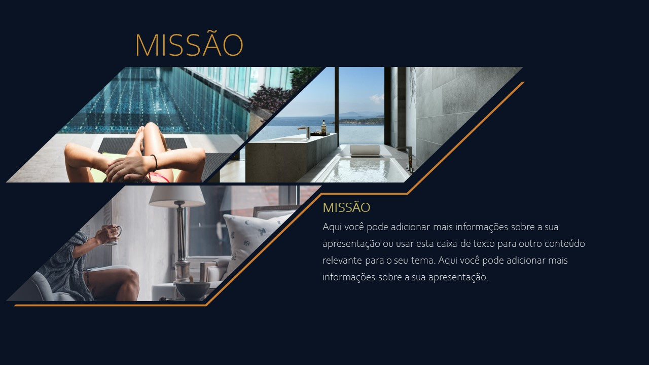 Template PowerPoint Luxo - 30 Slides Premium Sofisticados Multiusos