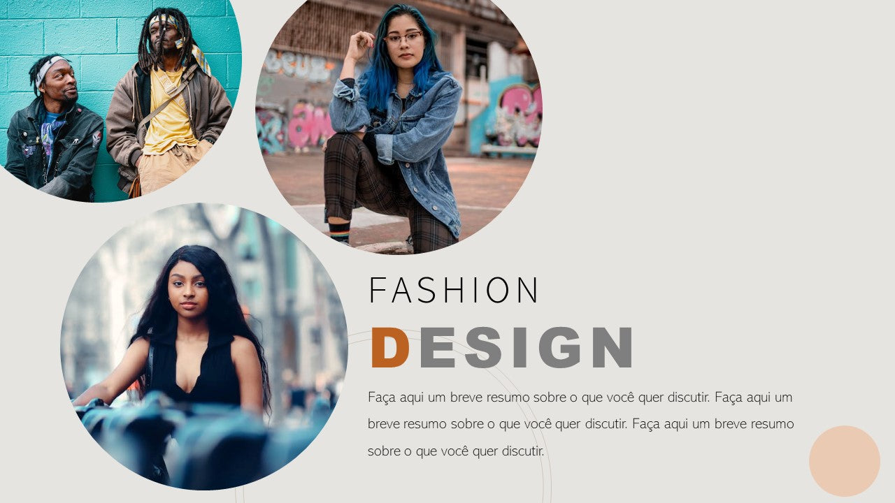 Template PowerPoint Fashion Design Grátis - 11 Slides Multiusos