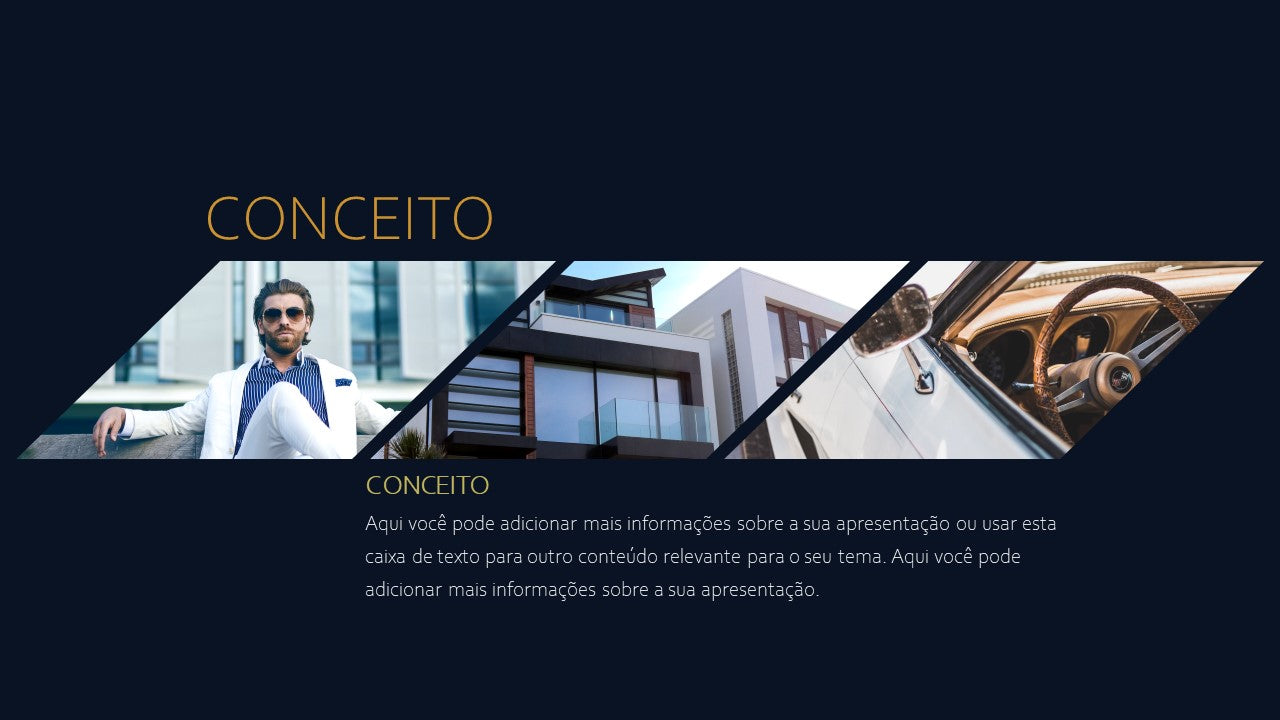 Template PowerPoint Luxo - 30 Slides Premium Sofisticados Multiusos