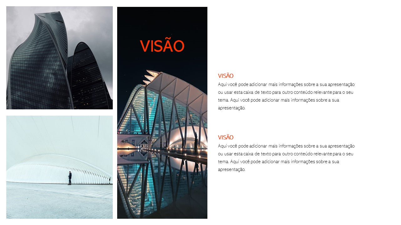 Template PowerPoint Arquitetura Moderna - 30 Slides Profissionais Multiusos