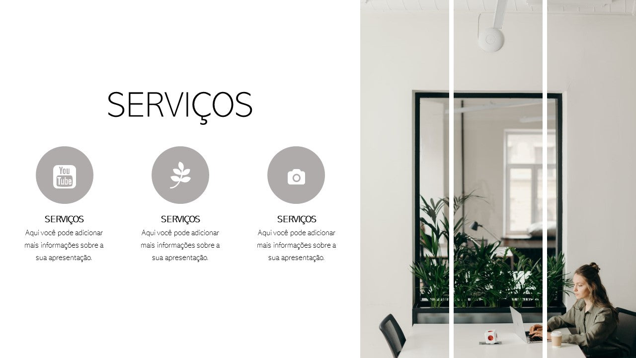 Template PowerPoint Minimalista - 30 Slides Modernos Limpos Multiusos