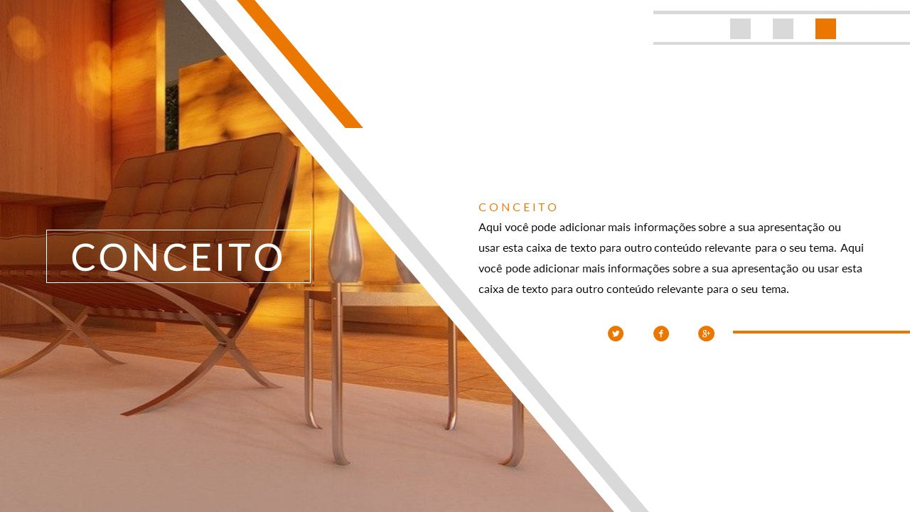 Template PowerPoint Design de Interiores - 30 Slides Profissionais Multiusos