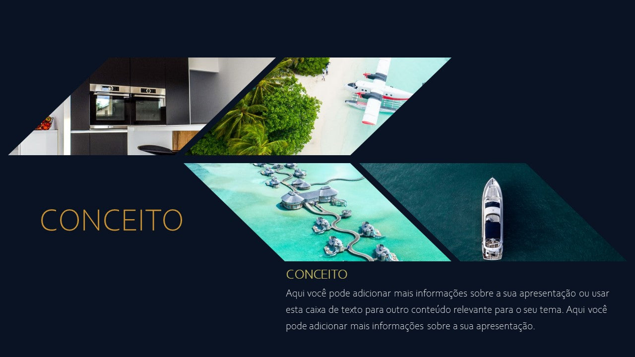 Template PowerPoint Luxo - 30 Slides Premium Sofisticados Multiusos