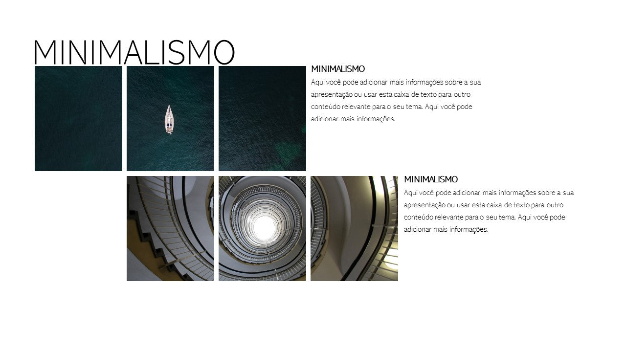 Template PowerPoint Minimalista - 30 Slides Modernos Limpos Multiusos