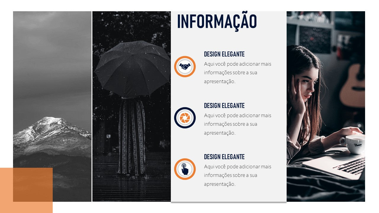 Template PowerPoint Moderno e Limpo - 15 Slides Minimalistas Multiusos
