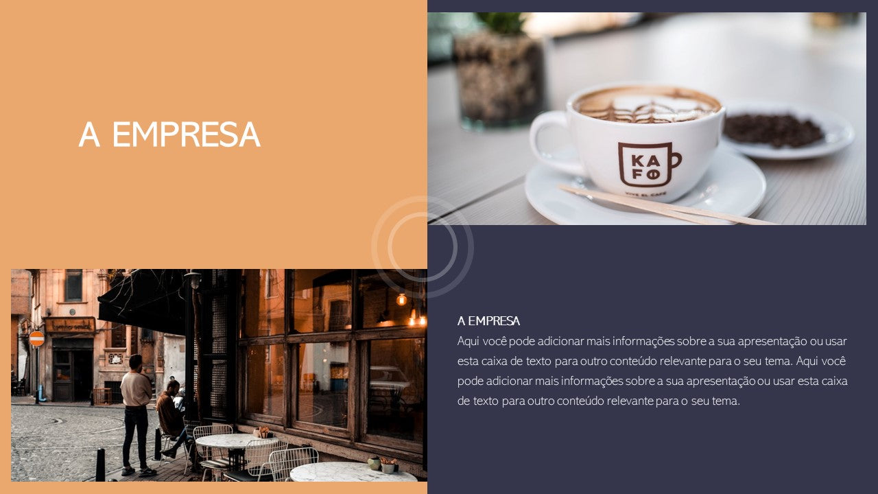 Template PowerPoint Café - 30 Slides Temáticos para Cafetarias Multiusos