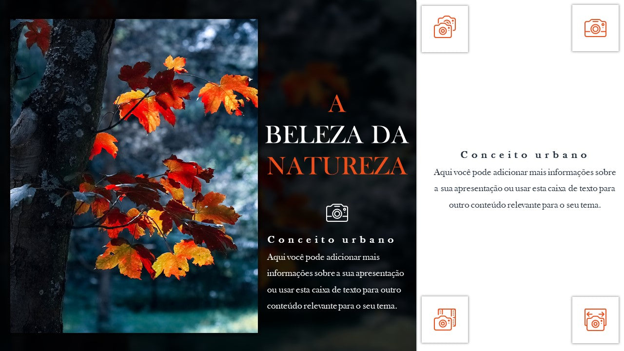 Template PowerPoint Portfólio Fotografia - 30 Slides Profissionais Multiusos