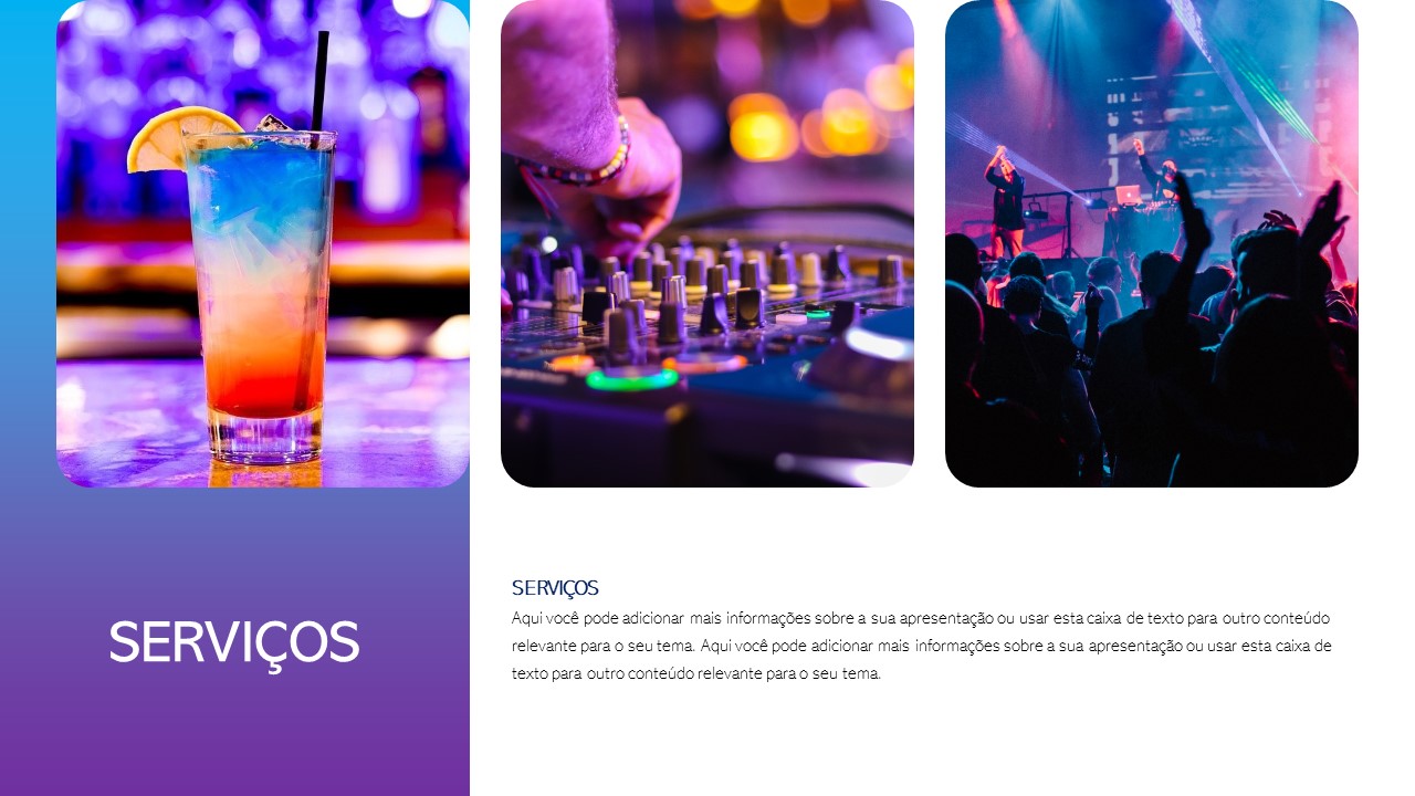 Template PowerPoint Eventos - 30 Slides Profissionais para Festas e Concertos Multiusos