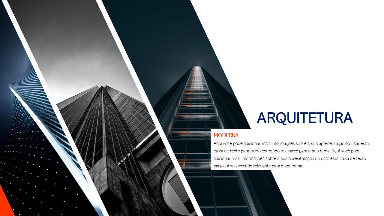 Template PowerPoint Arquitetura Moderna - 30 Slides Profissionais Multiusos