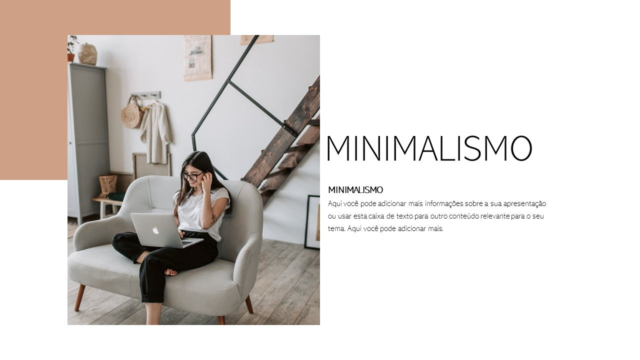 Template PowerPoint Minimalista - 30 Slides Modernos Limpos Multiusos