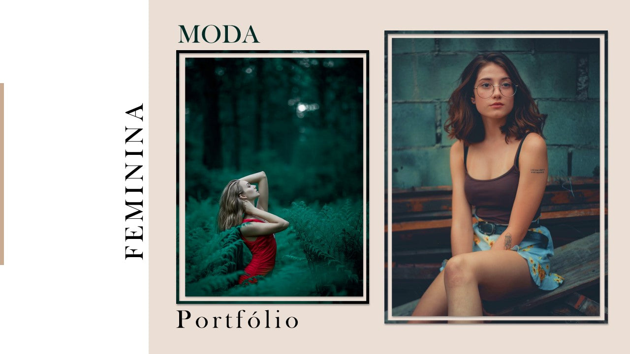 Template PowerPoint Portfólio Fotografia - 30 Slides Profissionais Multiusos