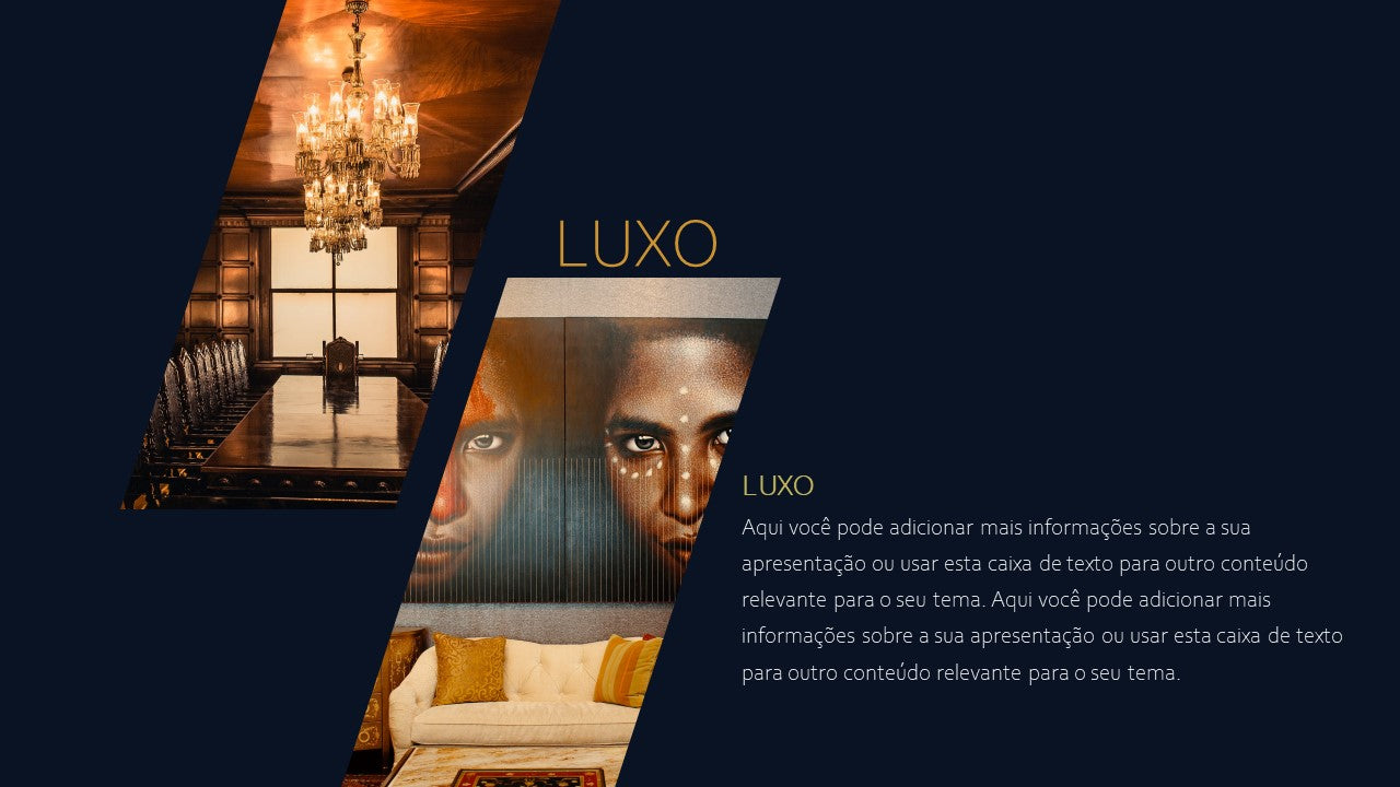 Template PowerPoint Luxo - 30 Slides Premium Sofisticados Multiusos