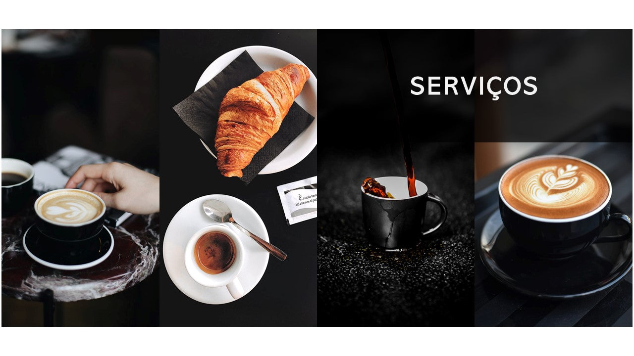 Template PowerPoint Café - 30 Slides Temáticos para Cafetarias Multiusos