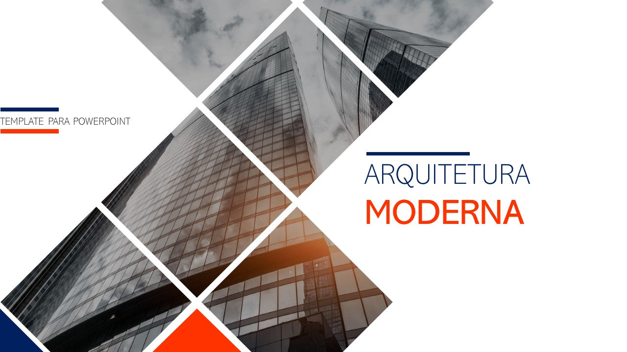 Template PowerPoint Arquitetura Moderna - 30 Slides Profissionais Multiusos