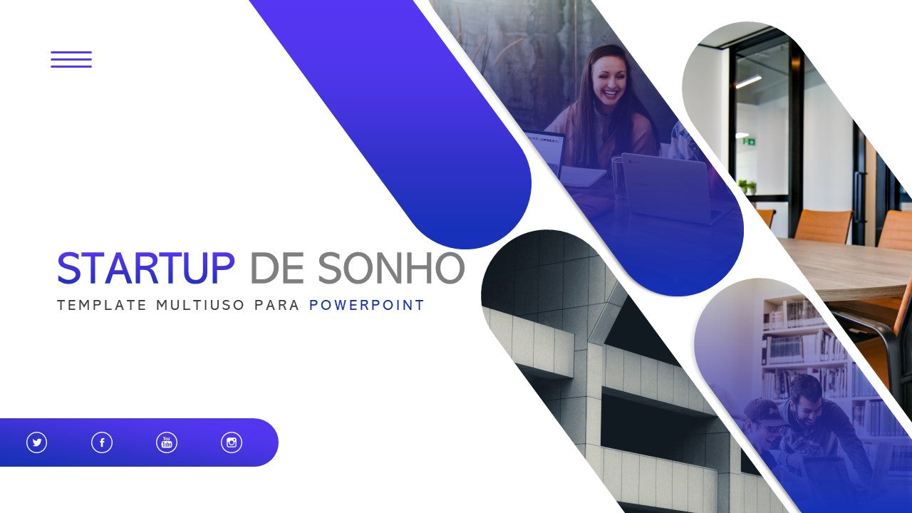 Template PowerPoint Startup - 30 Slides Profissionais para Empreendedores Multiusos