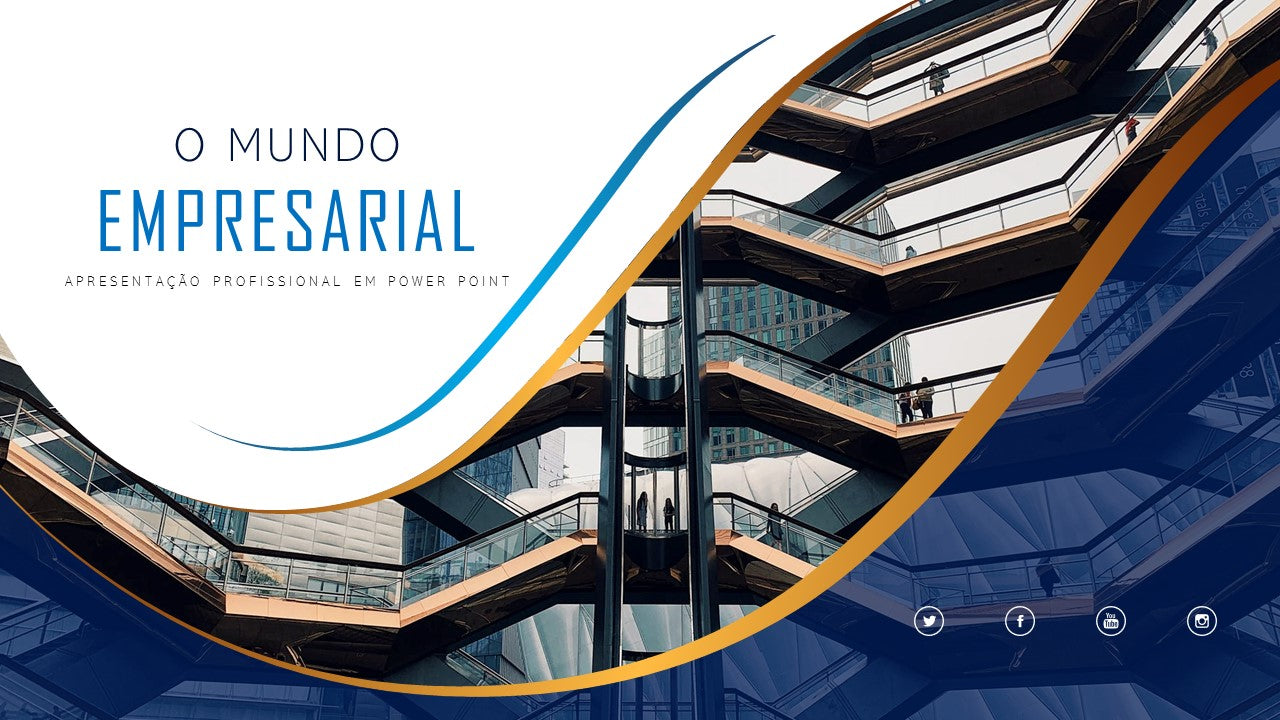 Template PowerPoint Mundo Empresarial - 30 Slides Corporativos Multiusos