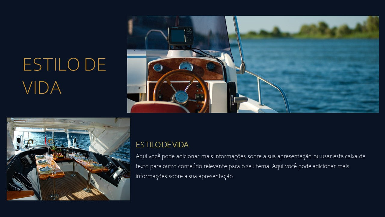 Template PowerPoint Luxo - 30 Slides Premium Sofisticados Multiusos