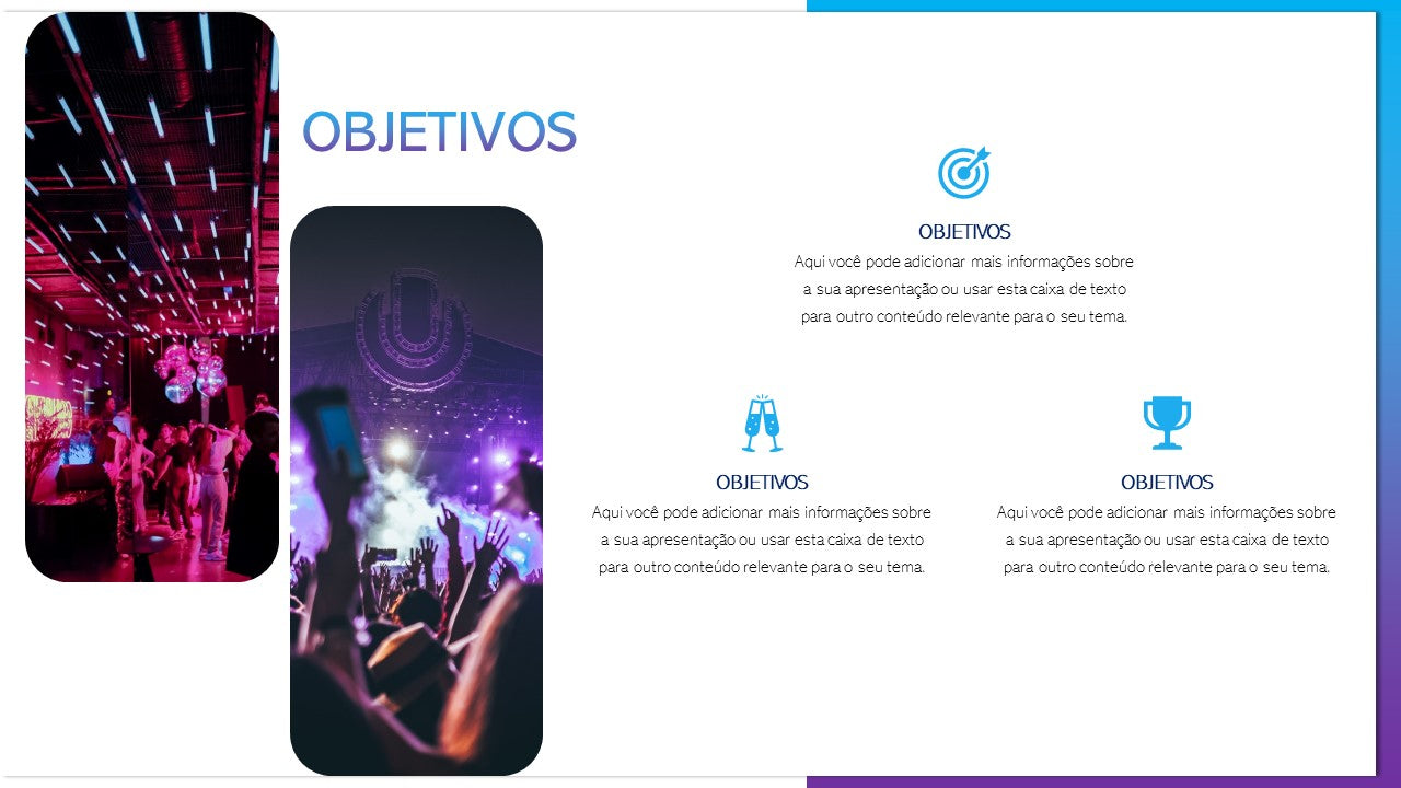 Template PowerPoint Eventos - 30 Slides Profissionais para Festas e Concertos Multiusos