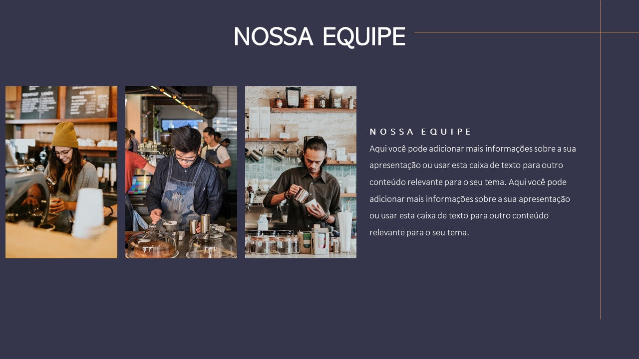 Template PowerPoint Café - 30 Slides Temáticos para Cafetarias Multiusos