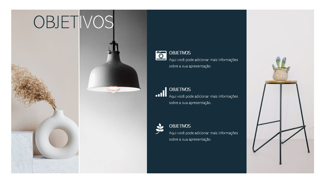 Template PowerPoint Minimalista - 30 Slides Modernos Limpos Multiusos
