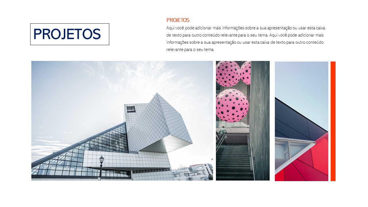 Template PowerPoint Arquitetura Moderna - 30 Slides Profissionais Multiusos