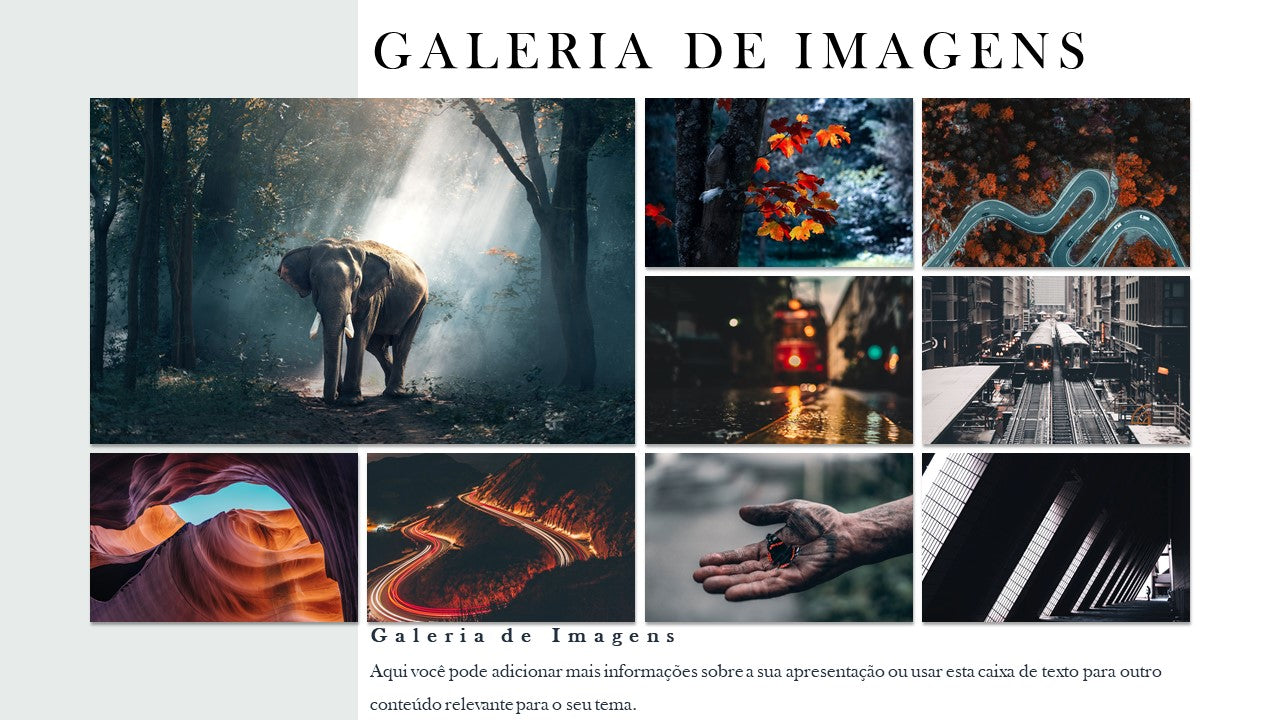 Template PowerPoint Portfólio Fotografia - 30 Slides Profissionais Multiusos