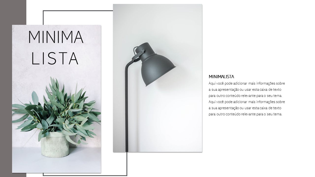 Template PowerPoint Minimalista - 30 Slides Modernos Limpos Multiusos