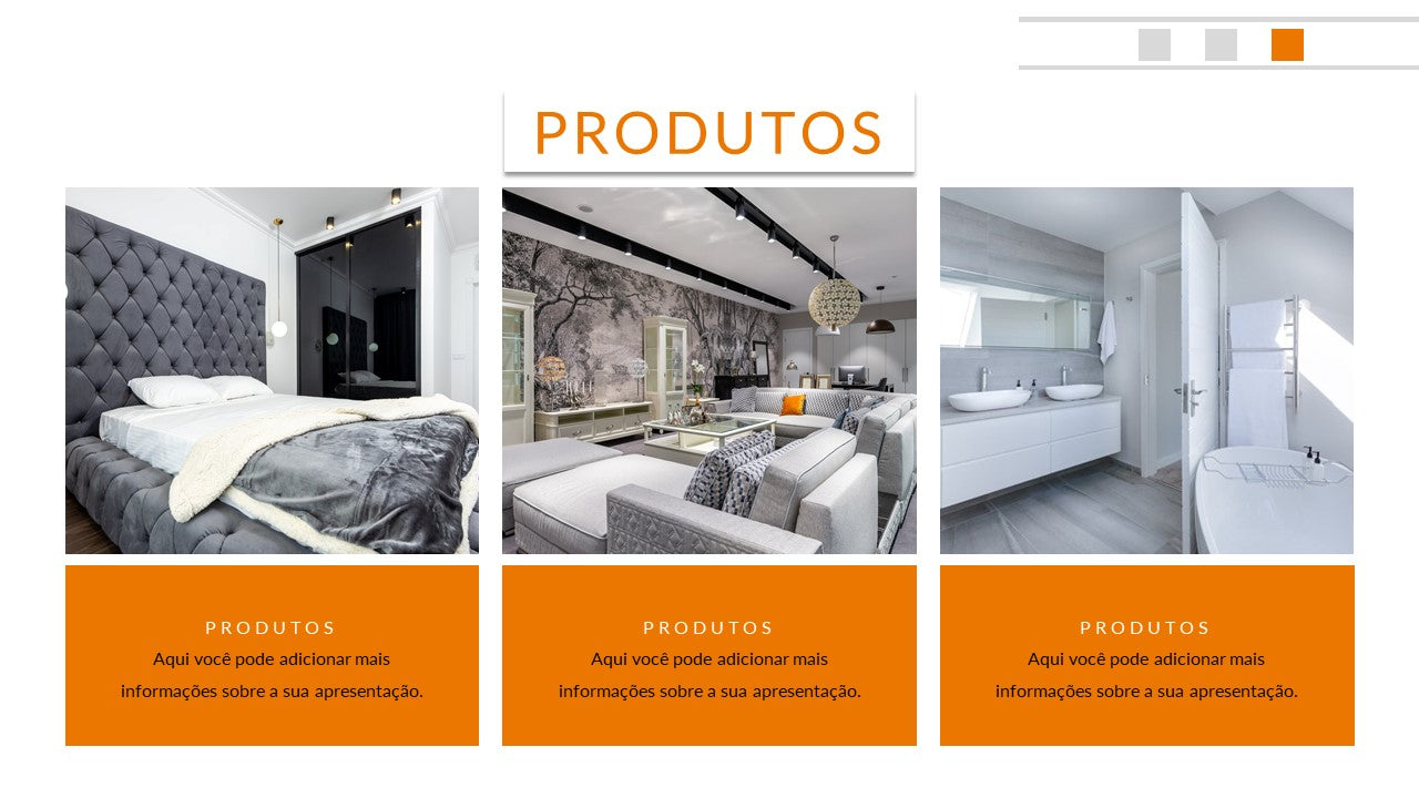 Template PowerPoint Design de Interiores - 30 Slides Profissionais Multiusos