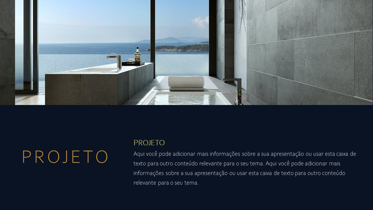 Template PowerPoint Luxo - 30 Slides Premium Sofisticados Multiusos