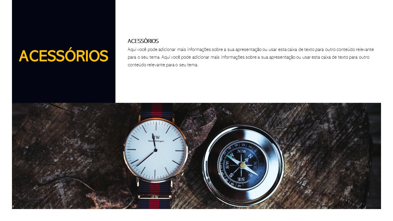Template PowerPoint Moda Masculina - 30 Slides Profissionais Multiusos