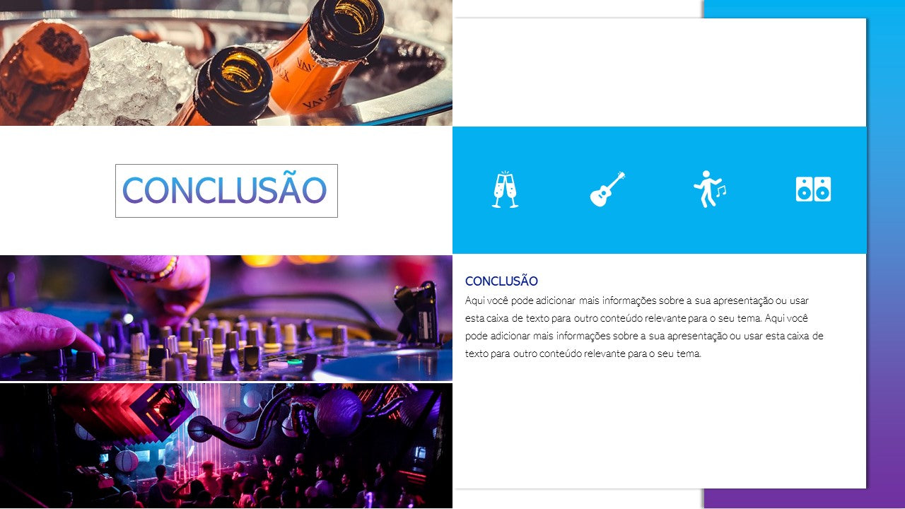 Template PowerPoint Eventos - 30 Slides Profissionais para Festas e Concertos Multiusos