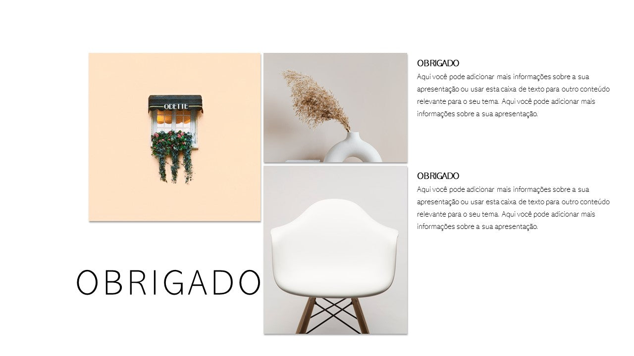 Template PowerPoint Minimalista - 30 Slides Modernos Limpos Multiusos