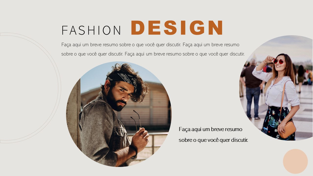 Template PowerPoint Fashion Design Grátis - 11 Slides Multiusos