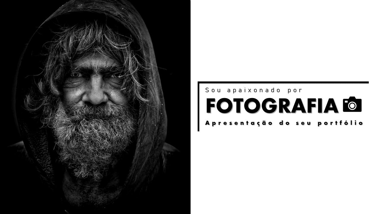 Template PowerPoint Portfólio Fotografia - 30 Slides Profissionais Multiusos