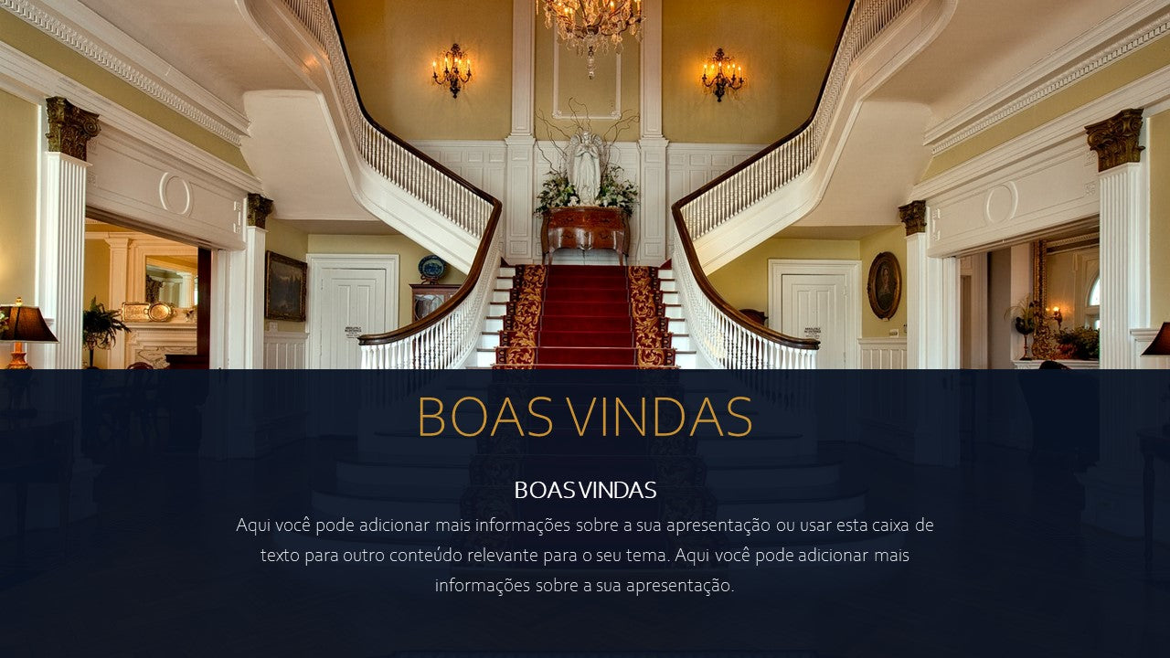 Template PowerPoint Luxo - 30 Slides Premium Sofisticados Multiusos