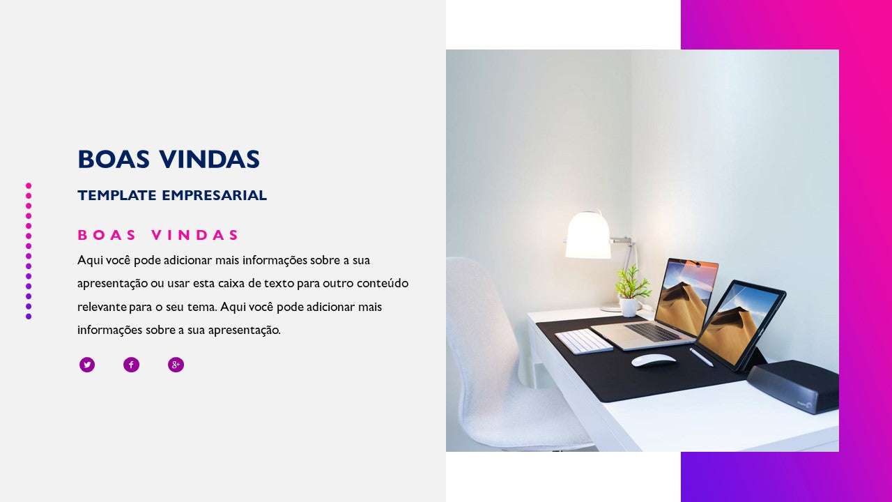 Template PowerPoint Corporativo - 30 Slides Profissionais Multiusos