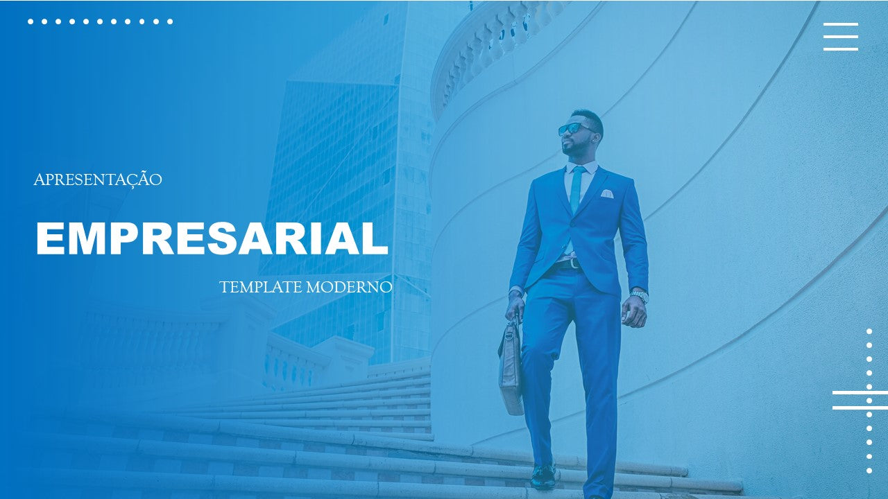 Template PowerPoint Empresarial - 30 Slides Profissionais Corporativos Multiusos