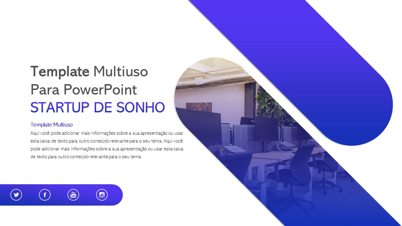 Template PowerPoint Startup - 30 Slides Profissionais para Empreendedores Multiusos