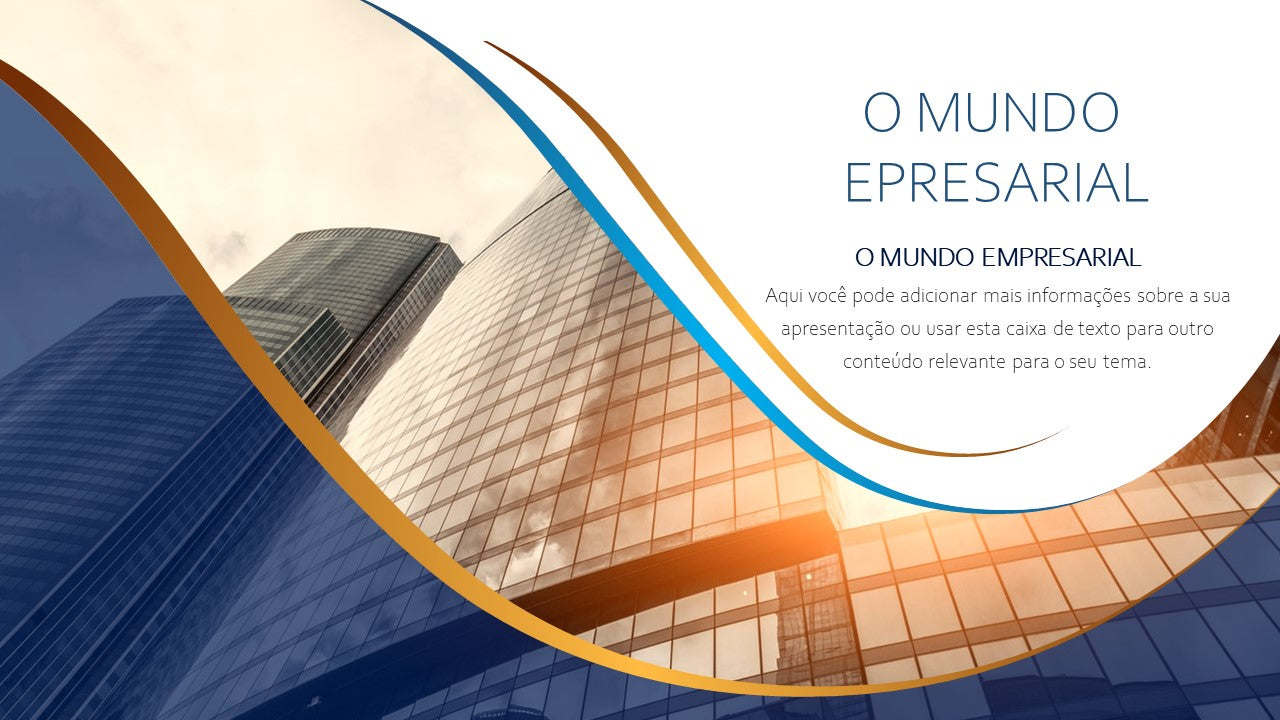 Template PowerPoint Mundo Empresarial - 30 Slides Corporativos Multiusos