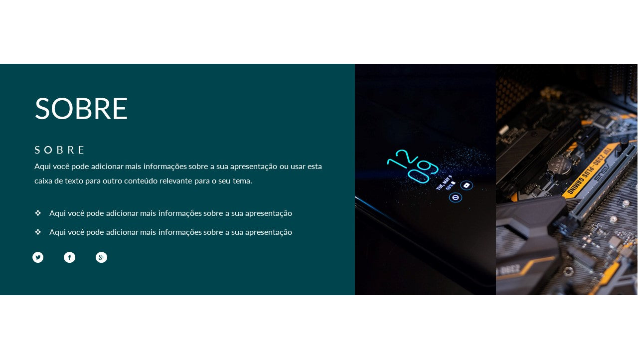 Template PowerPoint Tecnologia - 30 Slides Profissionais Multiusos
