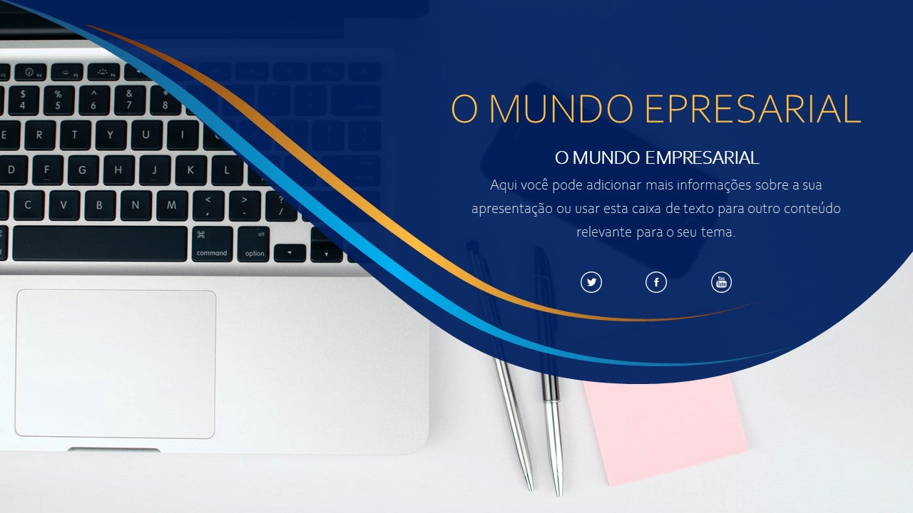 Template PowerPoint Mundo Empresarial - 30 Slides Corporativos Multiusos