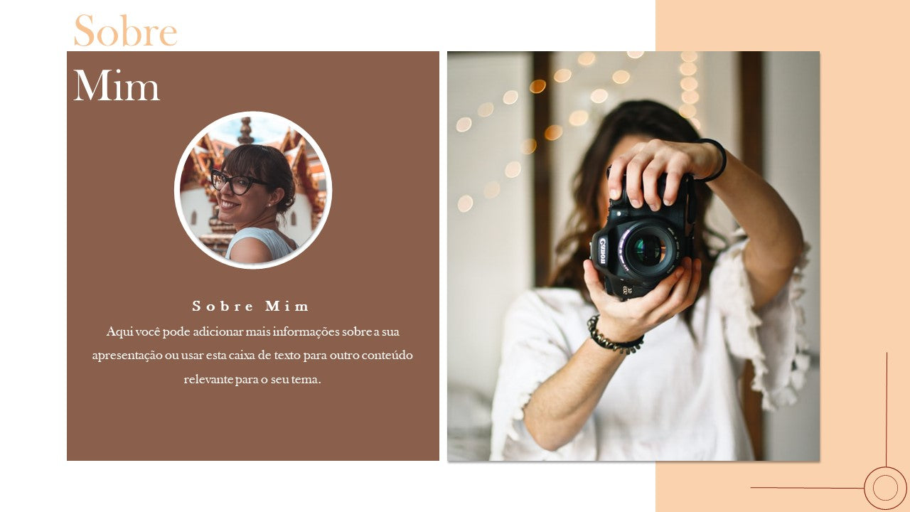 Template PowerPoint Portfólio Fotografia - 30 Slides Profissionais Multiusos